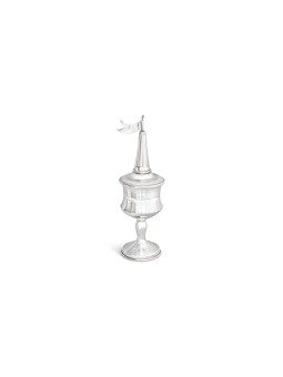 Sterling Silver Modern Havdalah Spice box , Tu B'Av Gifts , Israeli Ju