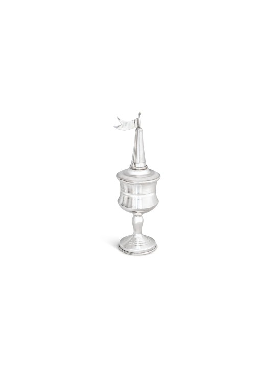Sterling Silver Modern Havdalah Spice box , Tu B'Av Gifts , Israeli Ju