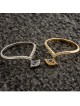 Bague en diamant jaune 14 carats contre le mauvais œil, cadeaux Tu B'Av, judaïque israélien
