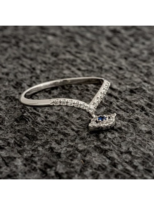 Bague en diamant jaune 14 carats contre le mauvais œil, cadeaux Tu B'Av, judaïque israélien