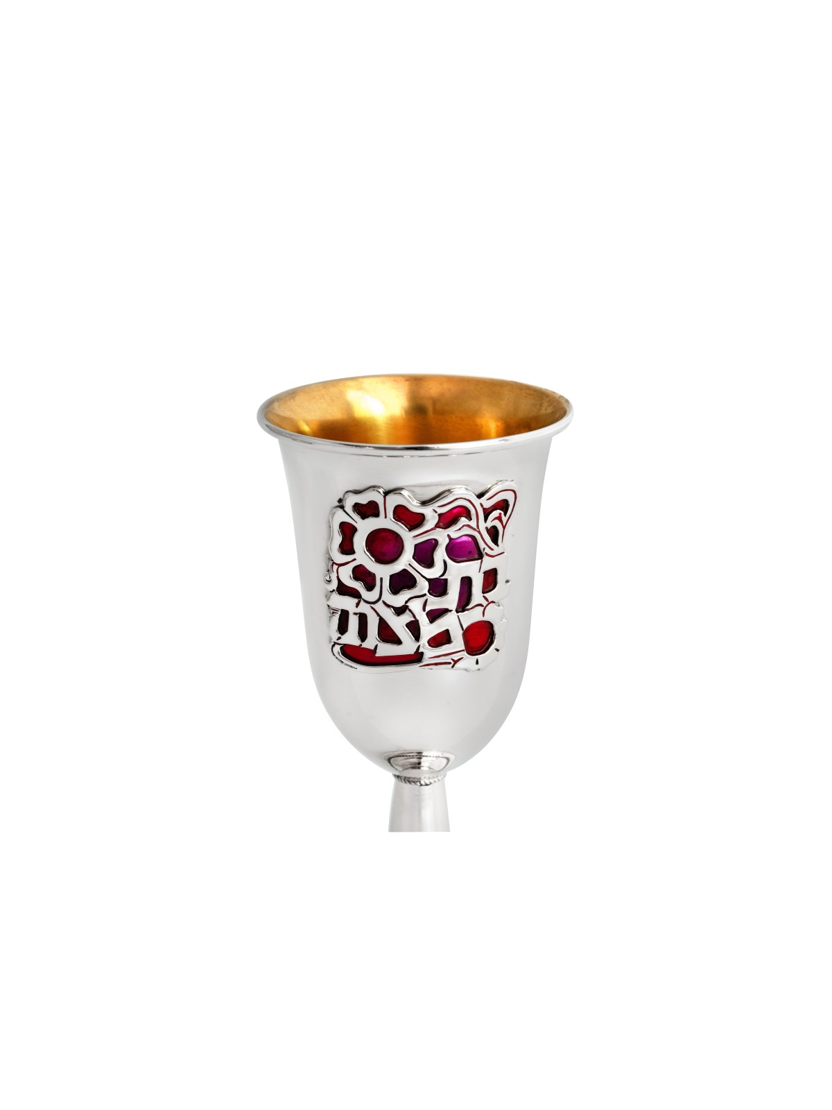 Sterling Silver Enamel Kiddush Set for Bat Mitzvah , Passover Gifts ,