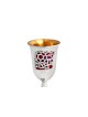 Sterling Silver Enamel Kiddush Set for Bat Mitzvah , Passover Gifts ,
