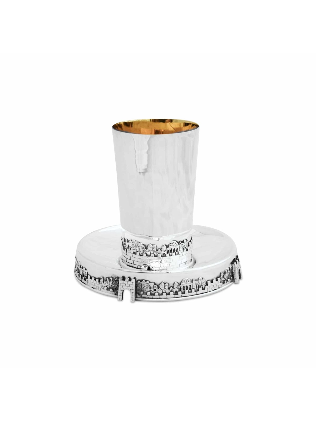 Jerusalem Sterling Silver Kiddush Set , Passover Gifts , Israeli Judai
