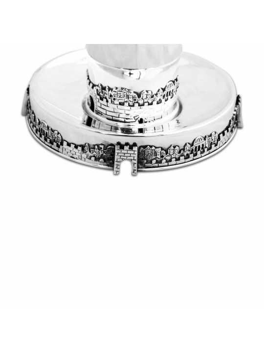 Jerusalem Sterling Silver Kiddush Set , Passover Gifts , Israeli Judai