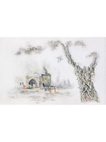 Peinture originale de couleurs à l’huile du tombeau de Rachel en W , Cadeaux Tu B’Av , I