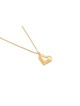 Delicate Thick Heart 14K Yellow Gold Necklace , Jewish Wedding Gifts ,