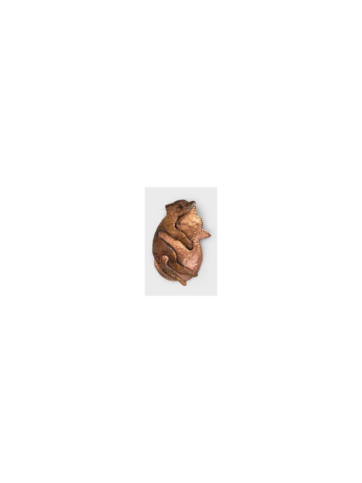 Beautiful 3D Hugging Cats Copper Animals Wall Art , Jewish Wedding Gif