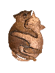 Beautiful 3D Hugging Cats Copper Animals Wall Art , Jewish Wedding Gif