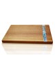 Blue and Turquoise Enamel Challah Board with Knife , Tu B'Av Gifts , I
