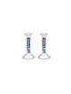 Shabbat Set Challah Borad with Knife & Candlestick , Sterling Silver C