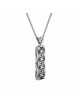 Pendentif de couverture Mezuzah en or blanc 14K, cadeaux Tu B'Av, Judaica israélien