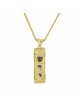 Pendentif de couverture Mezuzah en or blanc 14K, cadeaux Tu B'Av, Judaica israélien
