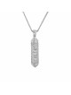 Élégant collier de Torah pendentif Mezuzah en or 14 carats, cadeaux Tu B'Av, Isra
