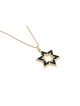 Pendentif en or émaillé étoile de David creux, cadeaux Tu B'Av, J israélien