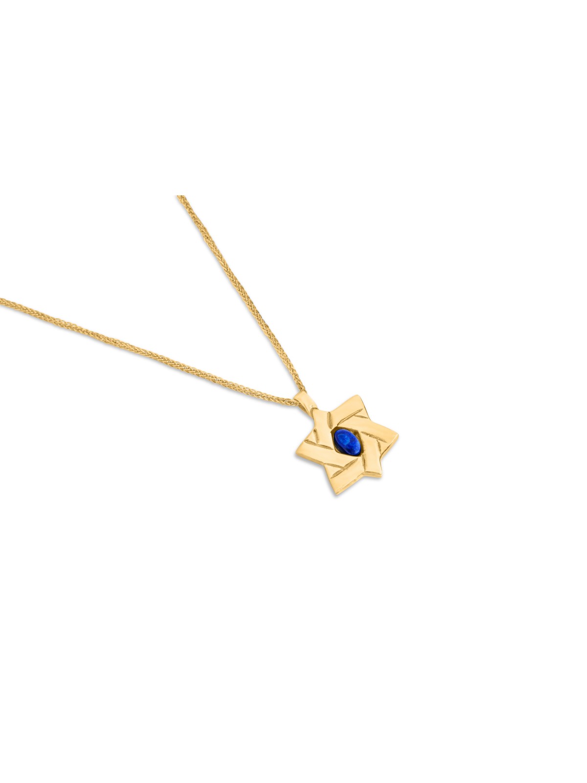 Collier moderne en or sterling avec pierres de lapis, cadeaux Tu B'Av, Isra