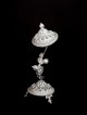 Grande boîte à épices florale en argent à couper le souffle pour Hav, argent sterling J