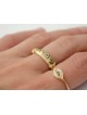 14k Yellow Gold Ani Ledodi Ring , Tu B'Av Gifts , Israeli Judaica