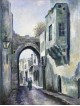 Belle ruelle à Jérusalem Painting Print , Tu B'Av Gifts , Israélien