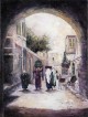 Impression d’allée de la vieille ville de Jérusalem, cadeaux Tu B’Av, Judaica israélienne