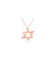 Collier Asymétrique Freestyle Gold Star of David, Cadeau de mariage juif