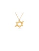 Collier Asymétrique Freestyle Gold Star of David, Cadeau de mariage juif