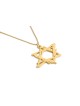 Asymmetric Freestyle Gold Star of David Necklace , Jewish Wedding Gift