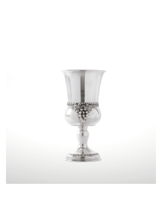 Coupe de Kiddouch en argent sterling texturé, cadeaux de Pâque, judaïque israélien
