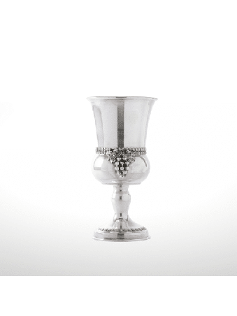 Coupe de Kiddouch en argent sterling texturé, cadeaux de Pâque, judaïque israélien