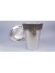 Coupe de Kiddouch en argent sterling sans jambes ornée de F , cadeaux de Pâque ,