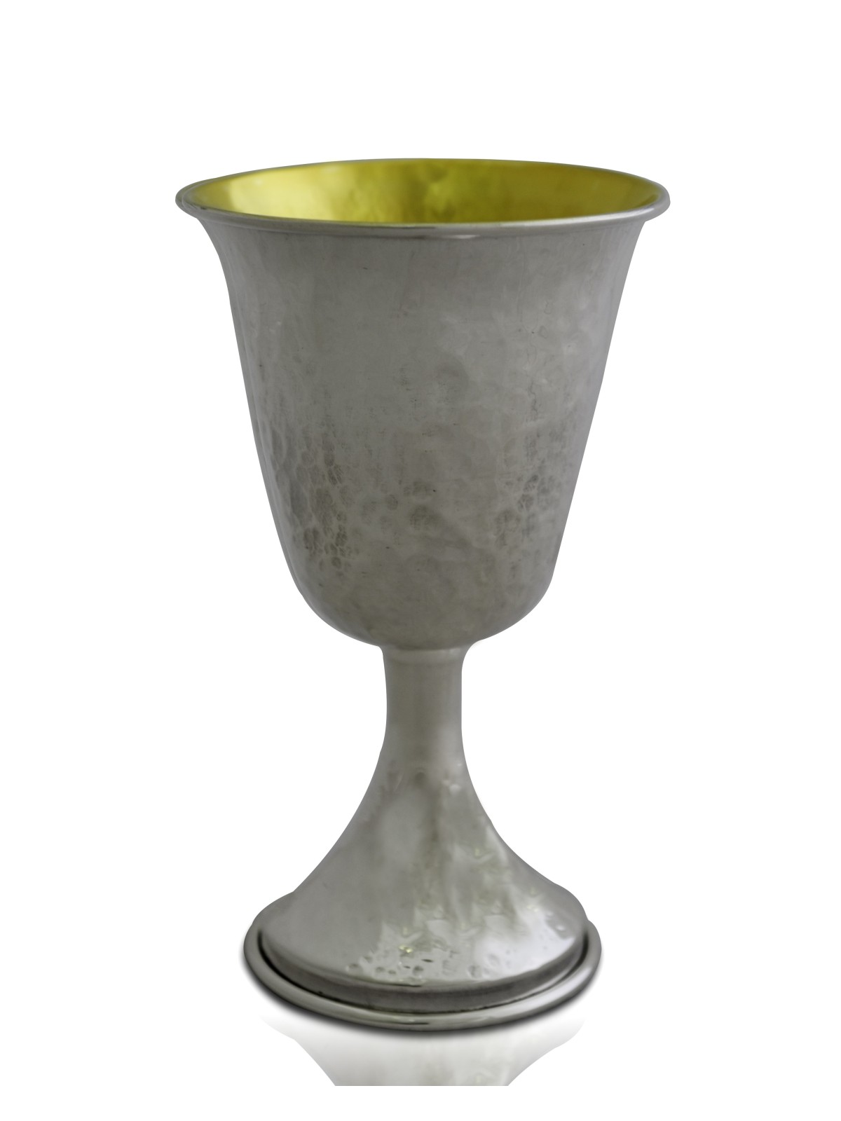Coupe en argent de finition martelée pour Kiddouch avec Ste, cadeaux de Pâque,