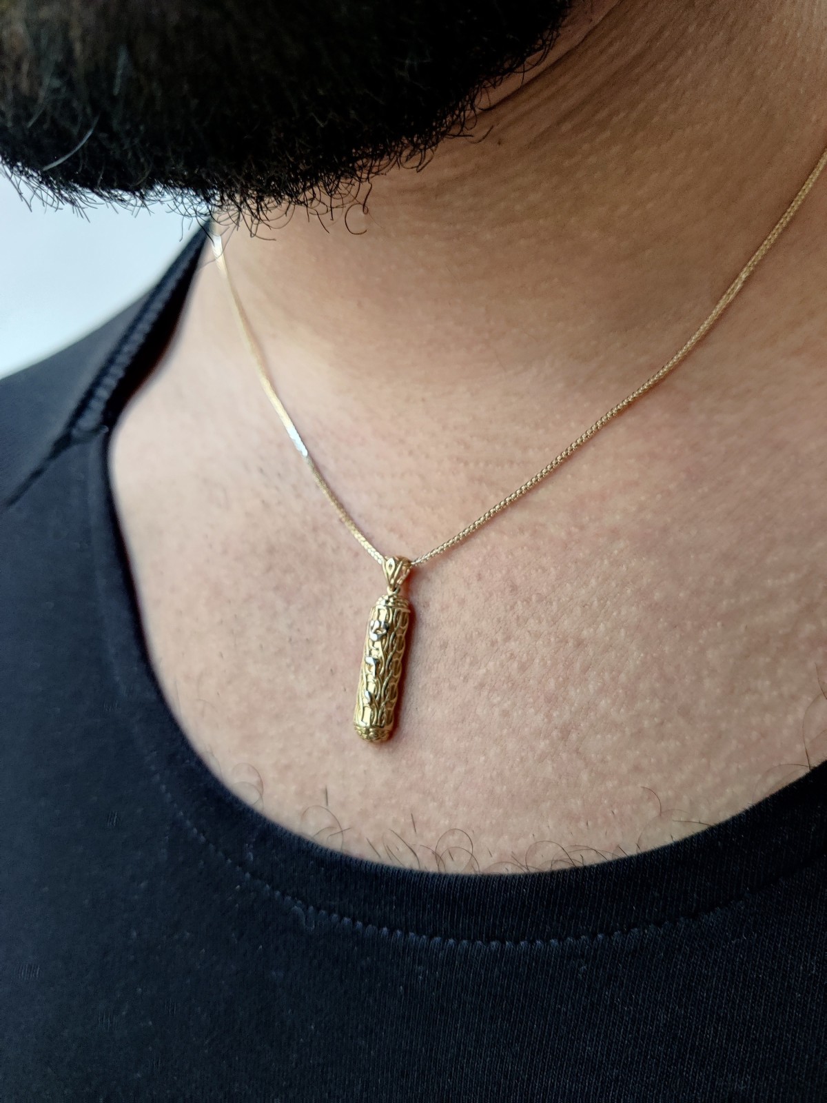 Pendentif Mezuzah pour hommes extraordinaires, Cadeaux Tu B'Av, Judaica israélien