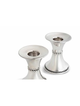 Mid Size Sterling Silver Candle Holders , Sterling Silver Candlesticks