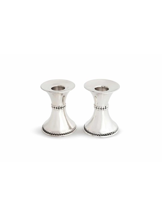 Mid Size Sterling Silver Candle Holders , Sterling Silver Candlesticks