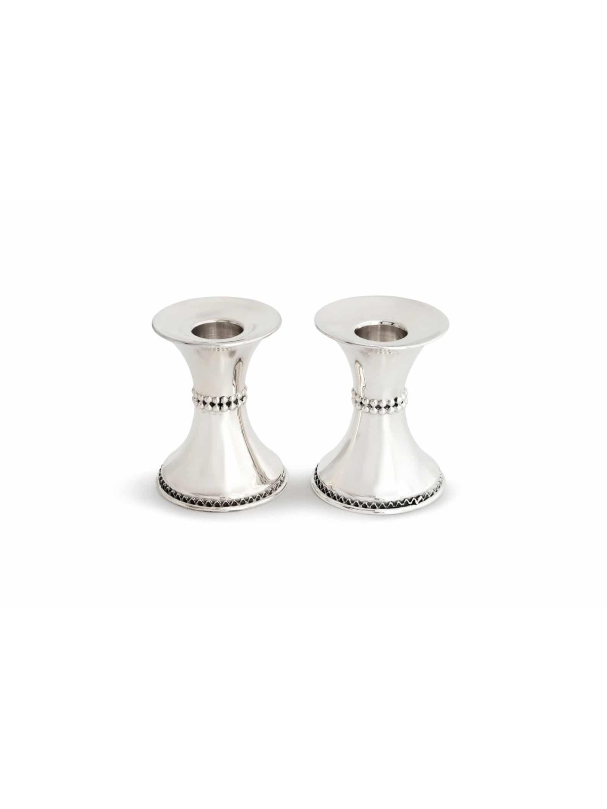 Mid Size Sterling Silver Candle Holders , Sterling Silver Candlesticks