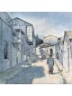 Mea Shearim Gray Painting Print , Cadeaux Tu B'Av , Judaica israélien