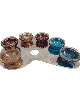 Palette martelée colorée de peinture de plat de Seder formée, Seder en aluminium Pl