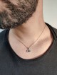 14k White Gold and Diamond Evil Eye Pendant with S , Add 14K Chain , I