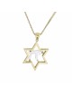 14k White and Yellow Gold with Diamonds Chai Neckl , Tu B'Av Gifts , I