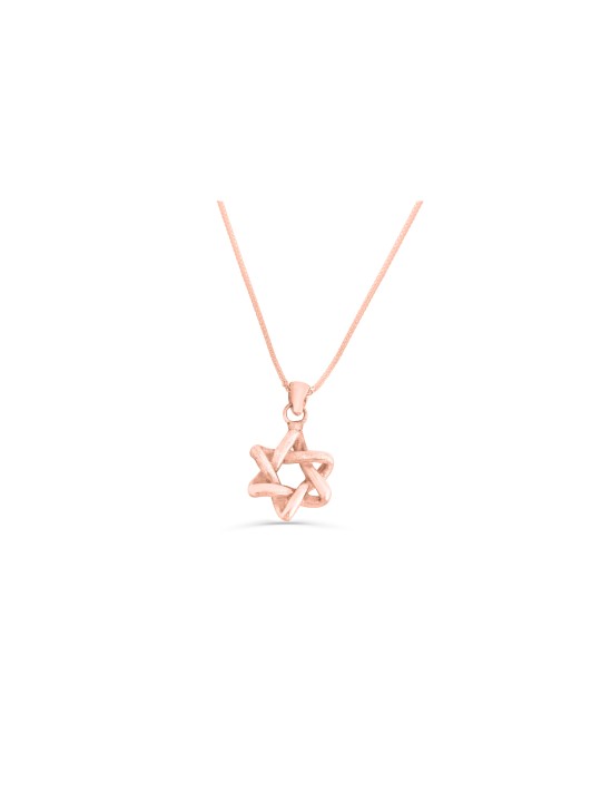 Collier minimaliste étoile de David en or blanc 14 carats, cadeau de mariage juif