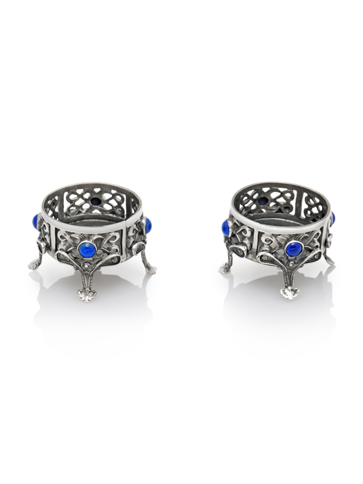 Timeless Filigree and Gemstones Tea Light Candlest , Passover Gifts ,