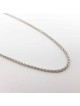 14K White Gold Mid-thick Chain Solid 18" , Jewish Wedding Gifts , Isra