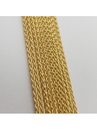 20" Thick Solid 14K Gold Wheat Necklace , Jewish Wedding Gifts , Israe