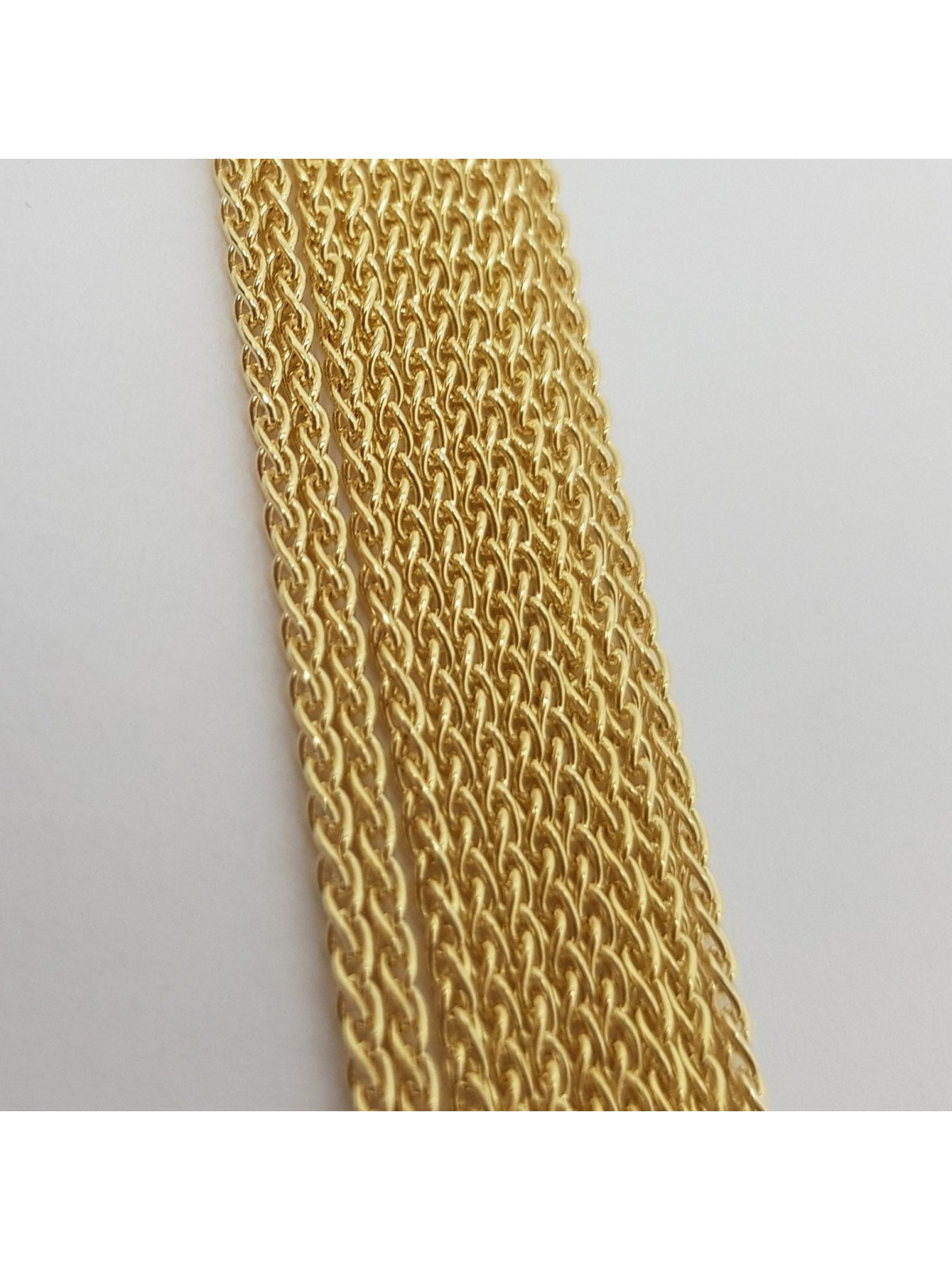 Collier de blé en or massif 14 carats de 20 po d'épaisseur, cadeaux de mariage juifs, Israël