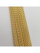 20" Thick Solid 14K Gold Wheat Necklace , Jewish Wedding Gifts , Israe