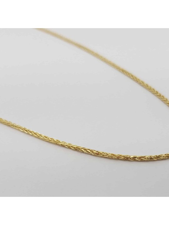 Collier de blé en or massif 14 carats de 20 po d'épaisseur, cadeaux de mariage juifs, Israël