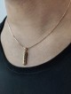 Collier en or jaune Shaddai Mezuzah 14K, cadeaux Tu B'Av, Jud israélien
