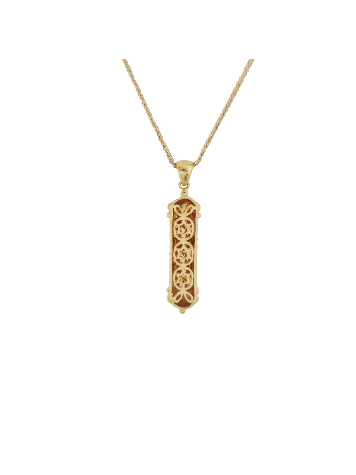 Pendentif Mezuzah en or 14 carats unique, cadeaux Tu B'Av, Judaica israélien