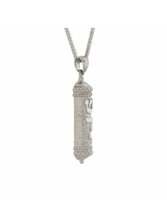 Pendentif Mezuzah en or 14 carats unique, cadeaux Tu B'Av, Judaica israélien