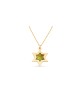 Collier émaillé double étoile de David en or, cadeaux Tu B'Av, israélien
