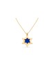 Double-Star of David Gold Enameled Necklace , Tu B'Av Gifts , Israeli